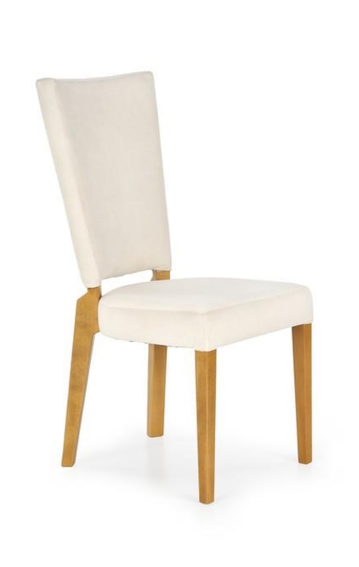 krzesło kuchenne, krzesła drewniane, krzesło, dąb miodowy, kremowe